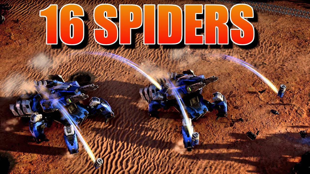 Playing 16 SPIDERS with FULL techs! | Mechabellum