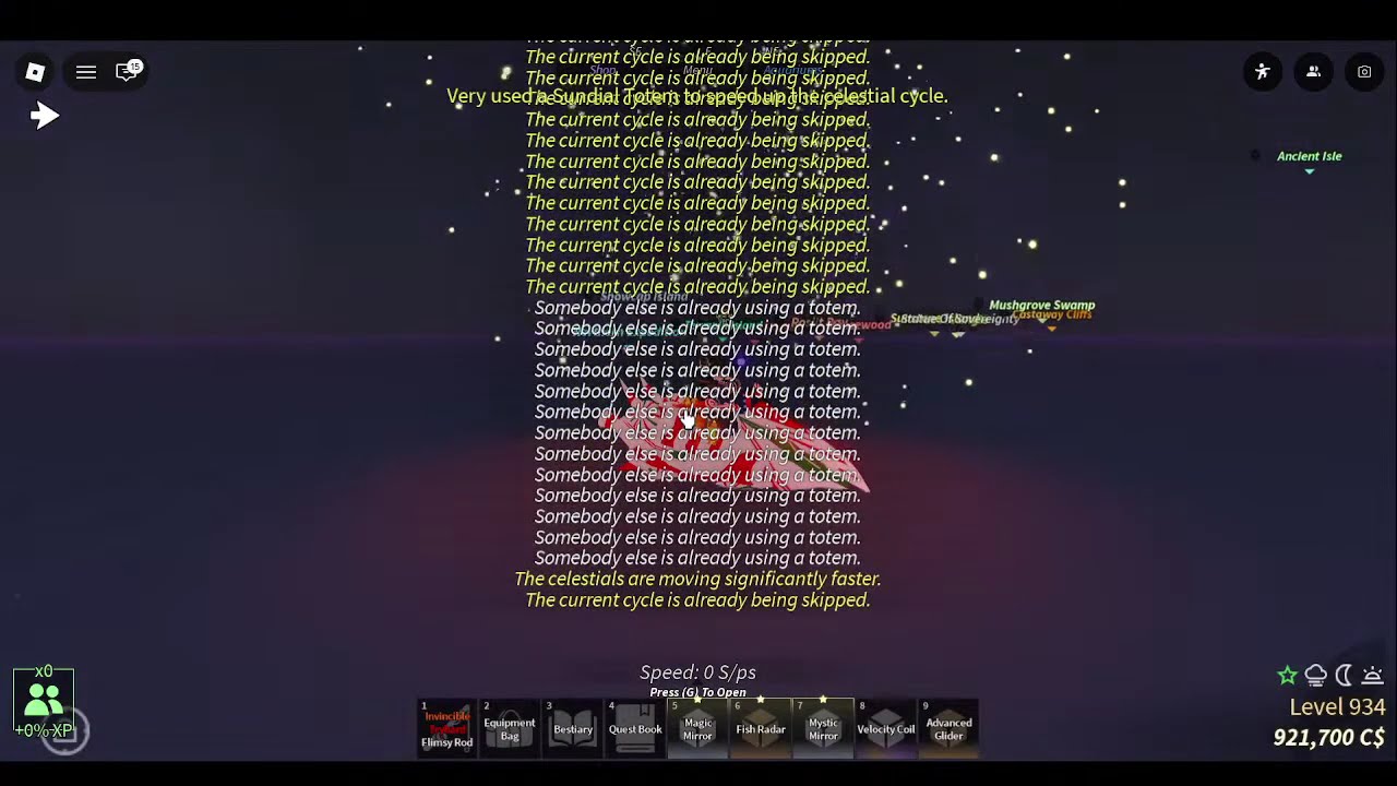Llegando a nivel 1000 en Fisch (Roblox)