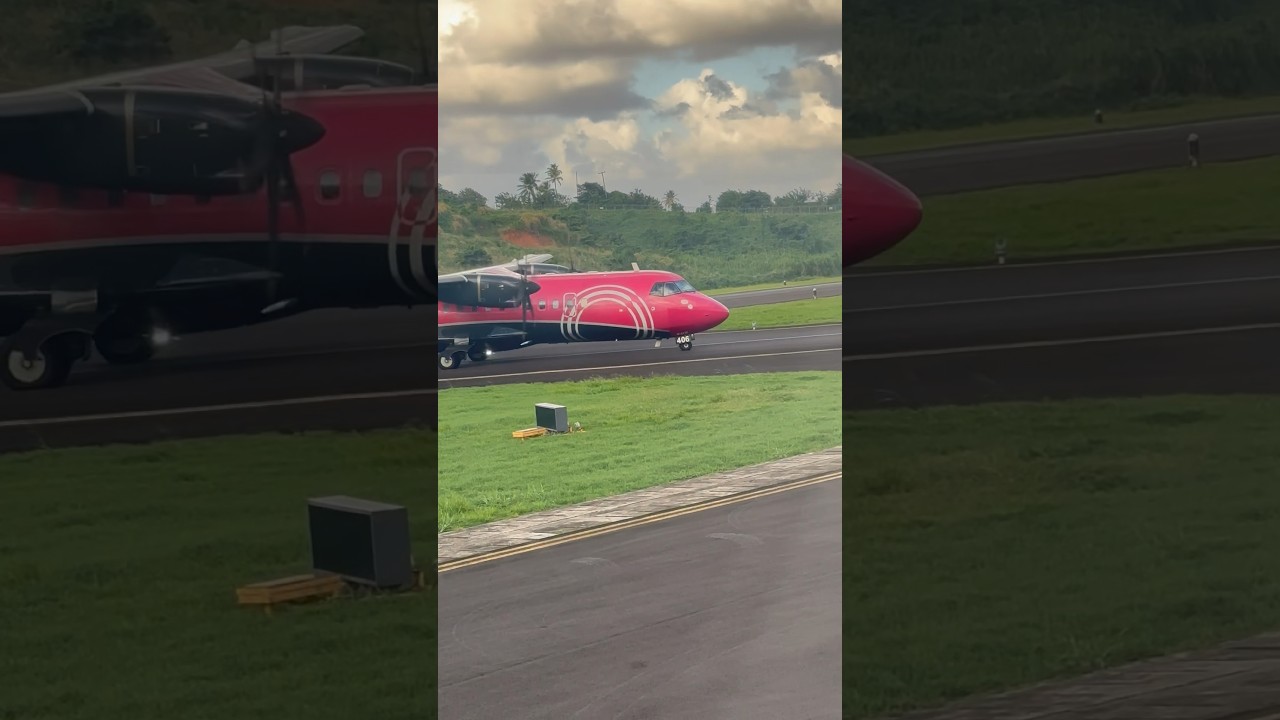 Silver Airways - ATR 42-600 Taxi - Dominica #dominica #atr42 #atr