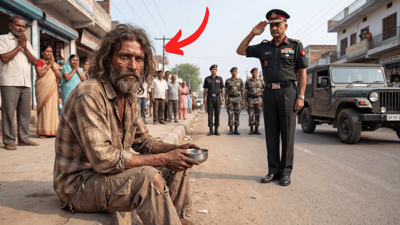 लोग जिस पागल को पत्थर मार रहे थे 😢… सैन्य अधिकारी ने उसे सैल्यूट क्यों किया?