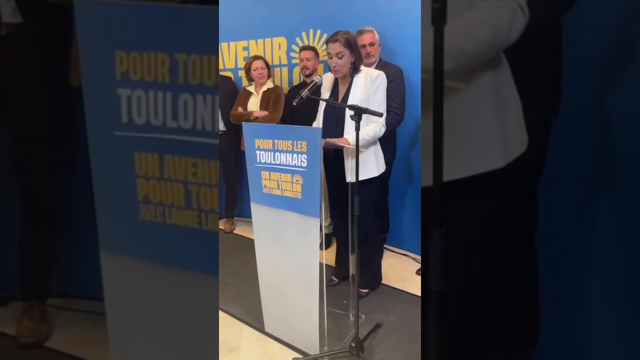 Discours de LAURE LAVALETTE, candidate RN perdante de 46,5% &agrave; la mairie de Toulon