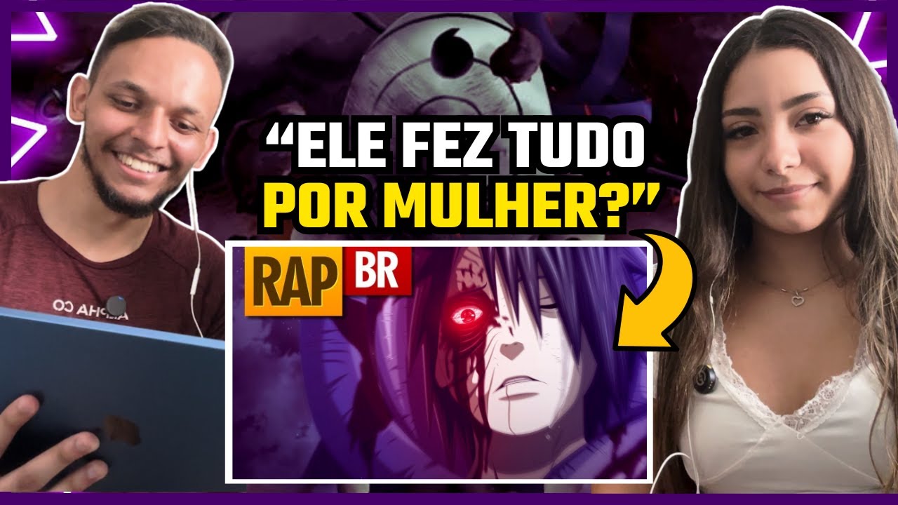UMA MENINA QUE NUNCA VIU NARUTO REAGE AO RAP DO OBITO!