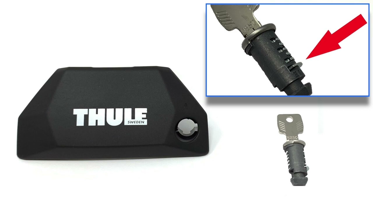 How to insert the locks into Thule foot packs and accessories - roofracks.co.uk