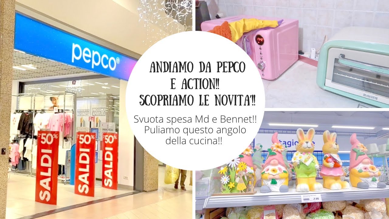 ANDIAMO INSIEME DA ACTION E PEPCO!! PICCOLO SVUOTA SPESA MD E BENNET!! PULIZIE ANGOLO CUCINA!!