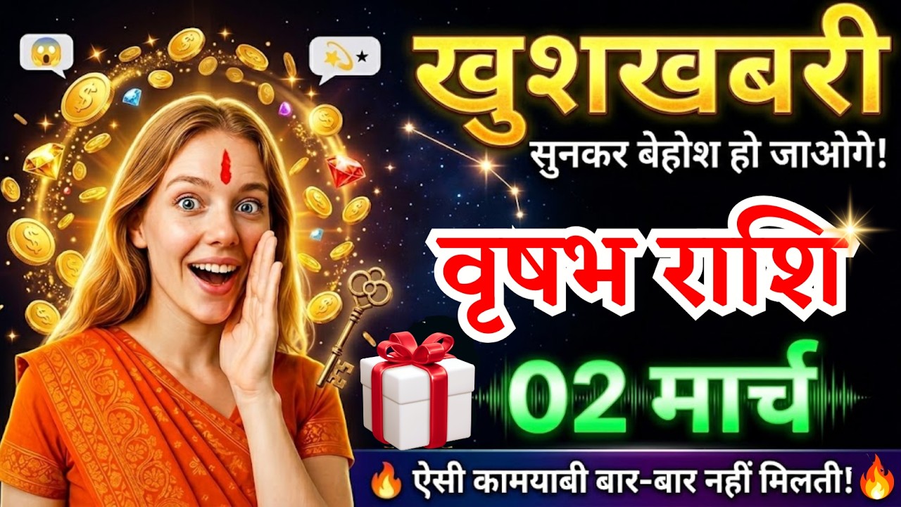 2 मार्च, वृषभ राशि वालों खुशखबरी सुनकर बेहोश हो जाओगे, vrishabh Rashi