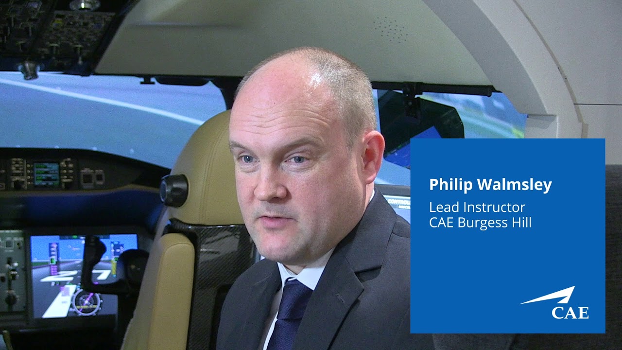 CAE Bombardier Global Vision simulator at Burgess Hill @GearUpTV
