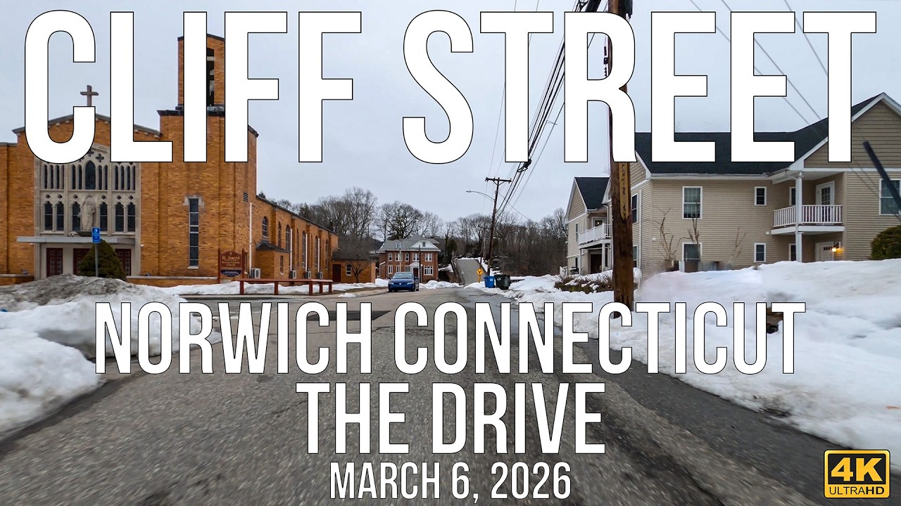 Cliff Street Norwich, Connecticut | Full Neighborhood Tour + Bonus Footage | 4K
