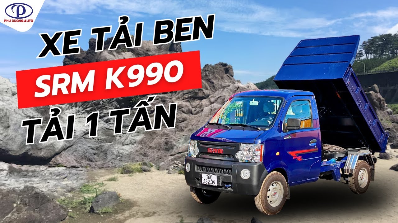 Xe tải Ben nhỏ gọn 1 tấn | SRM K990 phiên bản thùng ben 1 khối | Giá lăn bánh chỉ từ 80 triệu