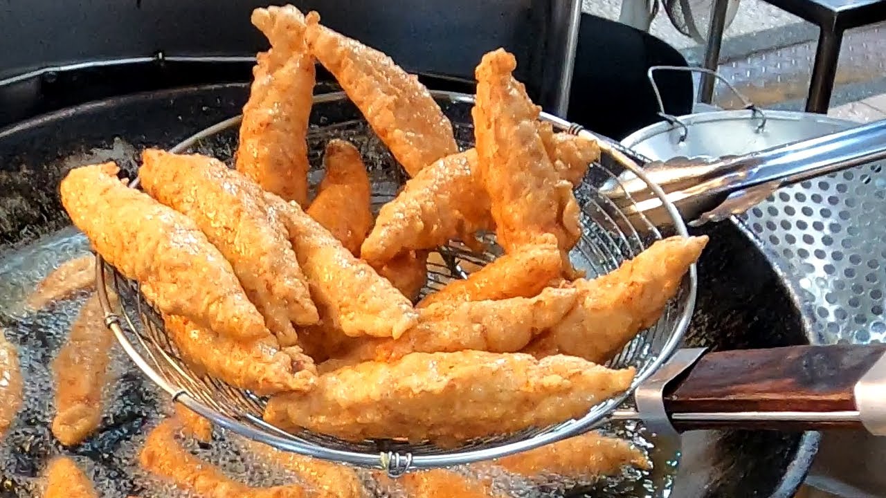 Fish stick ,Swordfish Tempura with  eggs│Taiwanese StreetFood│東港旗魚串