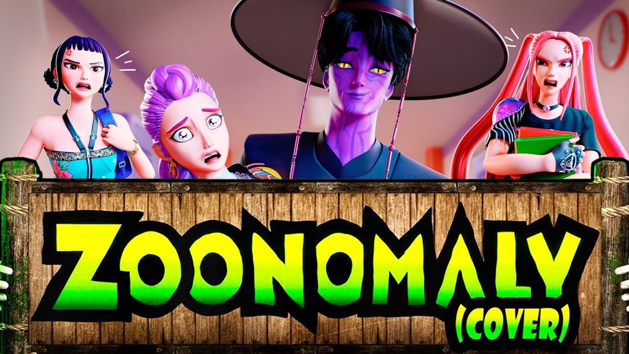 РУМИ И ЗЛОЙ ДЖИНУ в ШКОЛЕ! K-pop анимация «Охотники на демонов» | Песня из Zoonomaly (кавер)