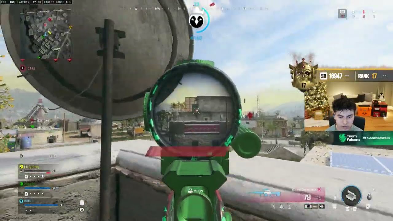 Biffle Getting HUNTED by Hisoka's Squad in Ranked Warzone