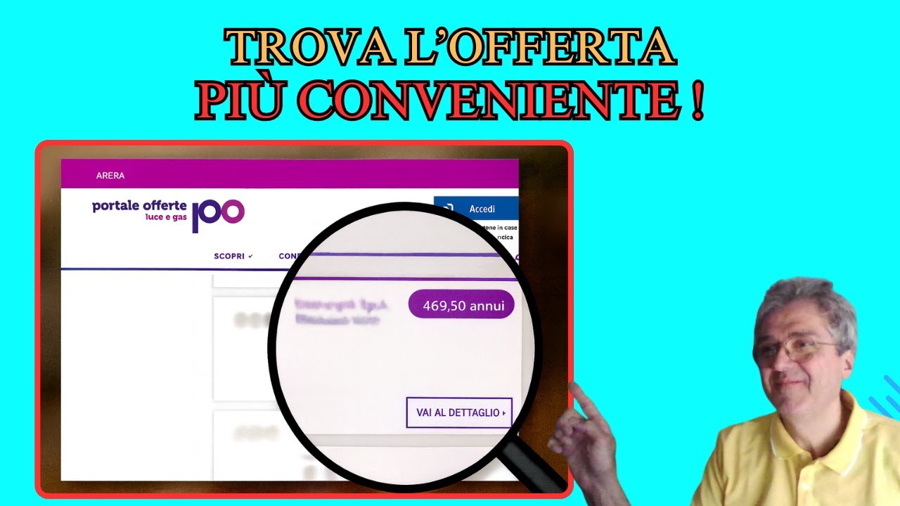 Come trovare la tariffa luce e gas pi&ugrave; conveniente con ARERA