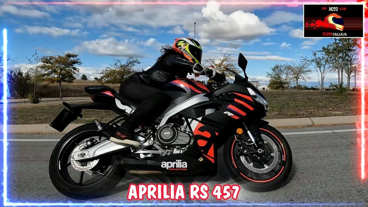 En moto con Elena Calleja: Prueba Aprilia RS 457 2024