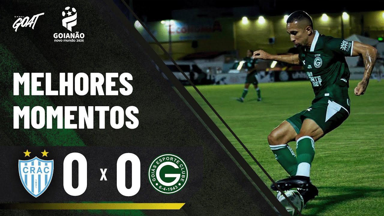 CRAC E GOIÁS EMPATAM NA SEGUNDA RODADA DO CAMPEONATO GOIANO