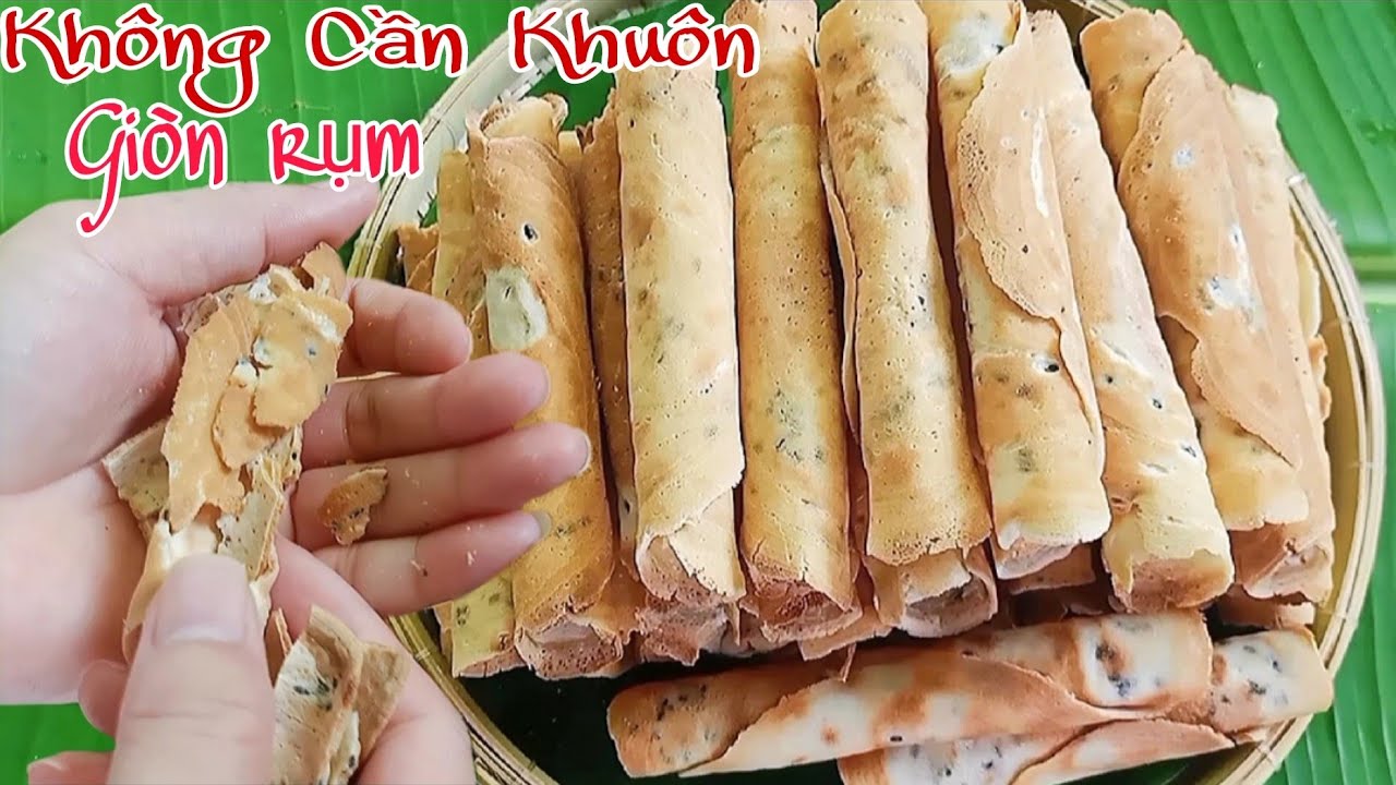 Cách Làm Bánh Kẹp Cuốn Truyền Thống Ở Miền Quê Ngày Tết Rất Ngon Lại Đơn Giản  🤗🤗