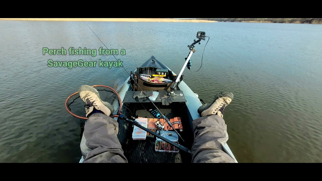 Perch fishing from a SavageGear High Rider Kayak