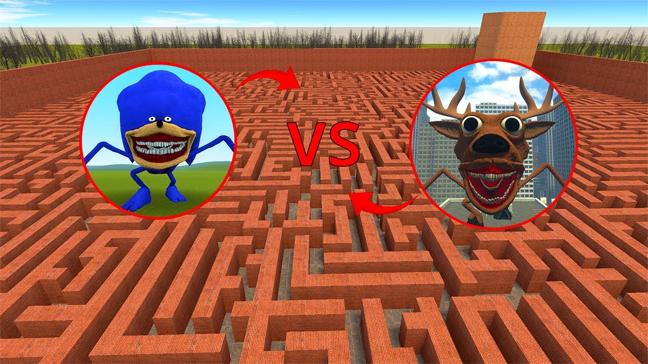 CURSED DEER MONSTER VS SONIC TAPES IN GARRY'S MOD
