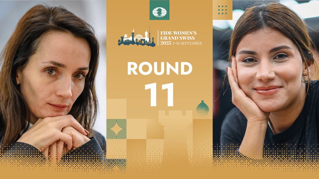 Kateryna Lagno vs Ulviyya Fataliyeva 🇦🇿 | FIDE Women’s Grand Swiss 2025 | Round 11 | Board 2