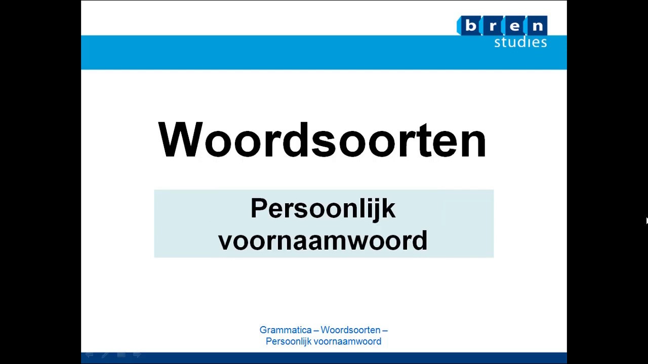 BRENles NL Gram wrdsrt pers vnw