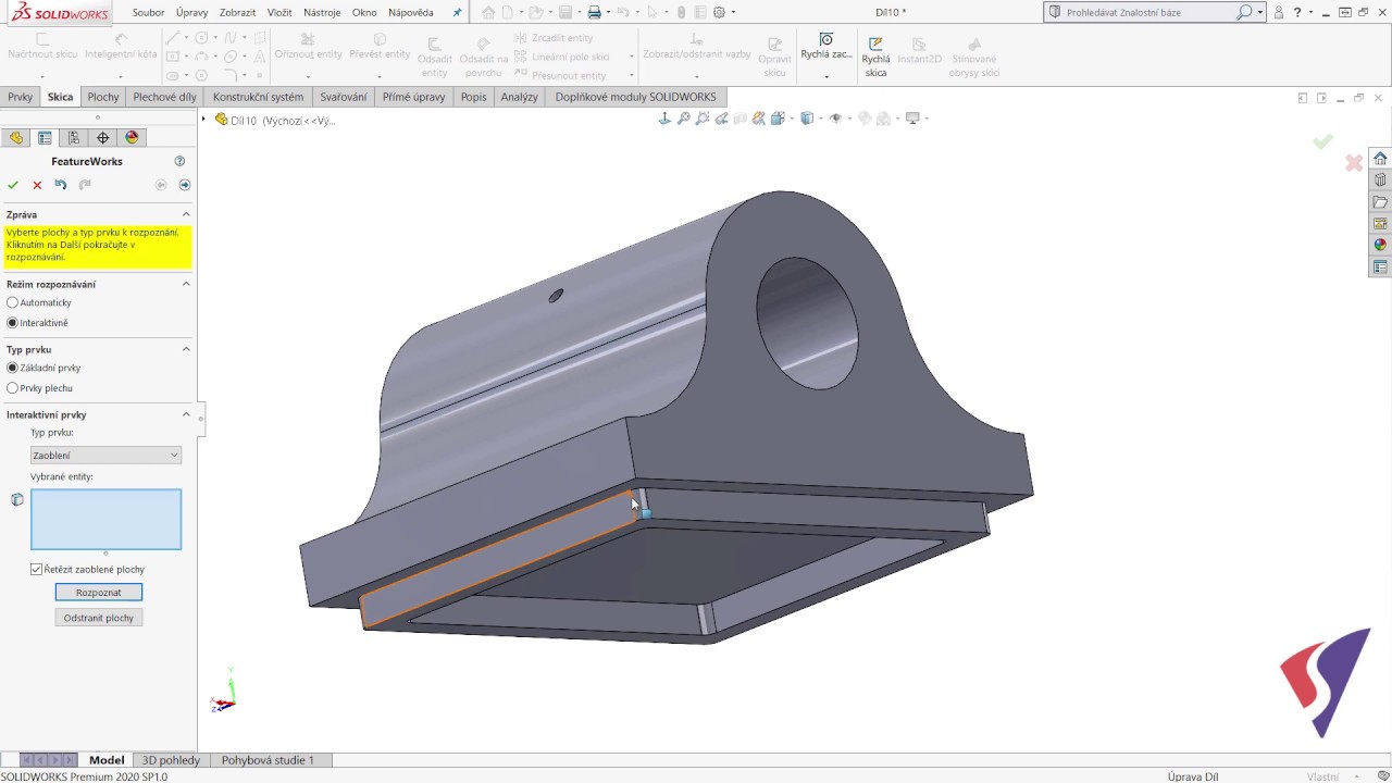 FeatureWorks - SOLIDWORKS tipy česky - cz / sk