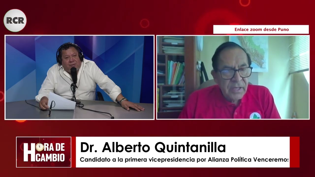 PROPUESTAS Y ANÁLISIS DE ALBERTO QUINTANILLA, CANDIDATO A LA PRIMERA VICEPRESIDENCIA POR VENCEREMOS