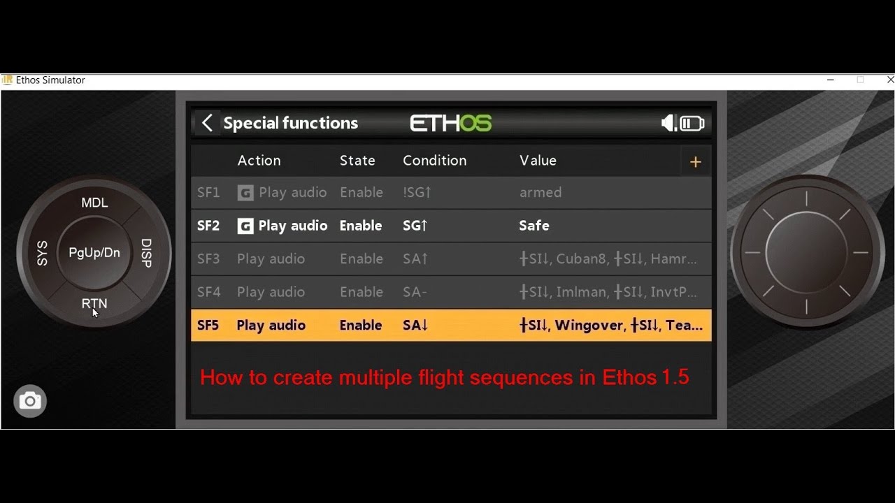 Ethos 1.5.x audio sequence lists
