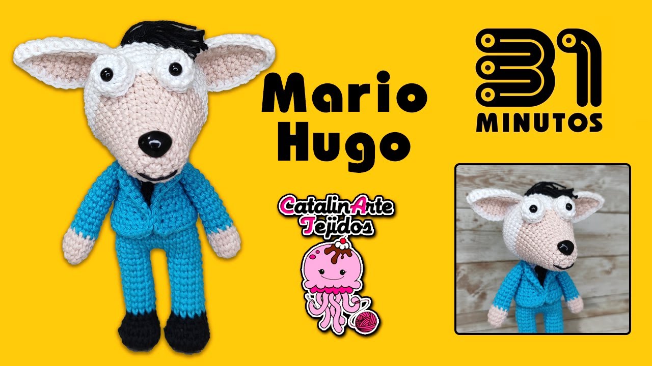 Mario Hugo Amigurumi (31 minutos) | CatalinArte Tejidos