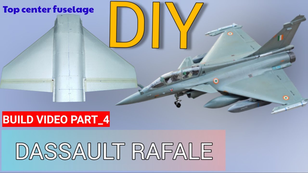 RC Rafale plane build / How to make rafale rc plane (part-4) राफेल आर.सी जेट कैसे बनाये