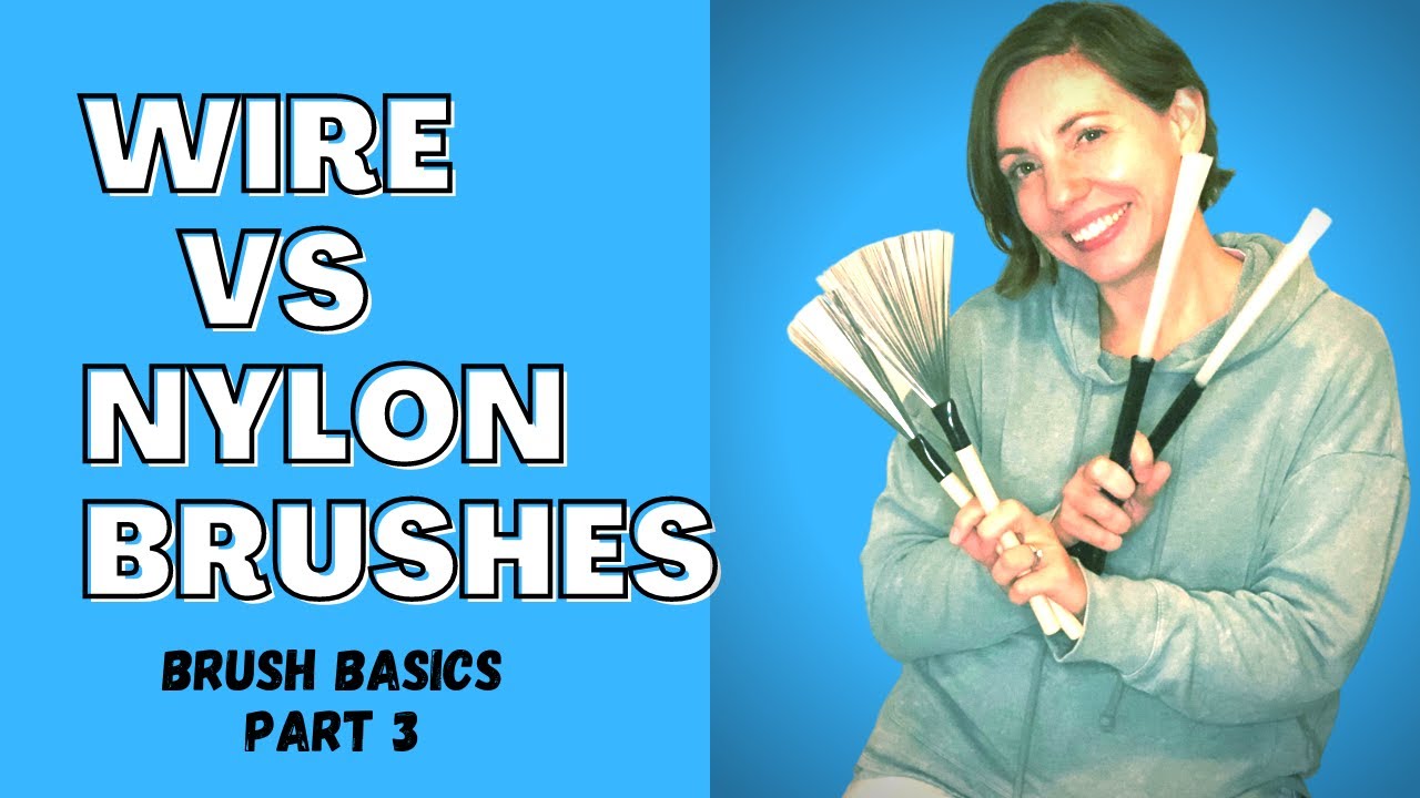 Wire Verses Nylon Brushes (Brush Basics: Part 3) By Five Minute Drummer