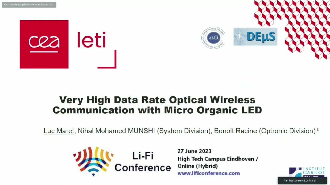 Very High Data Rate Optical Wireless Communication with Micro Organic LED