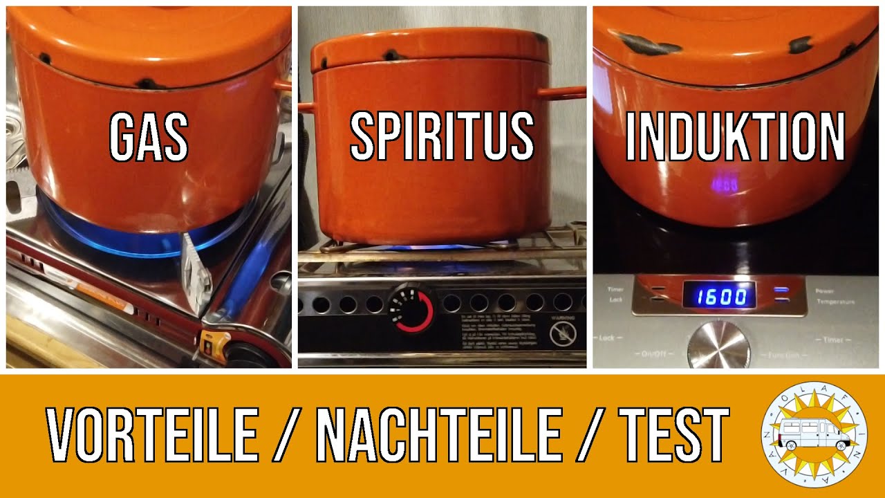 KOCHEN im VAN ♨ | Gas - Spiritus - Induktion | Die VORTEILE und NACHTEILE im Test | Olaf In A Van