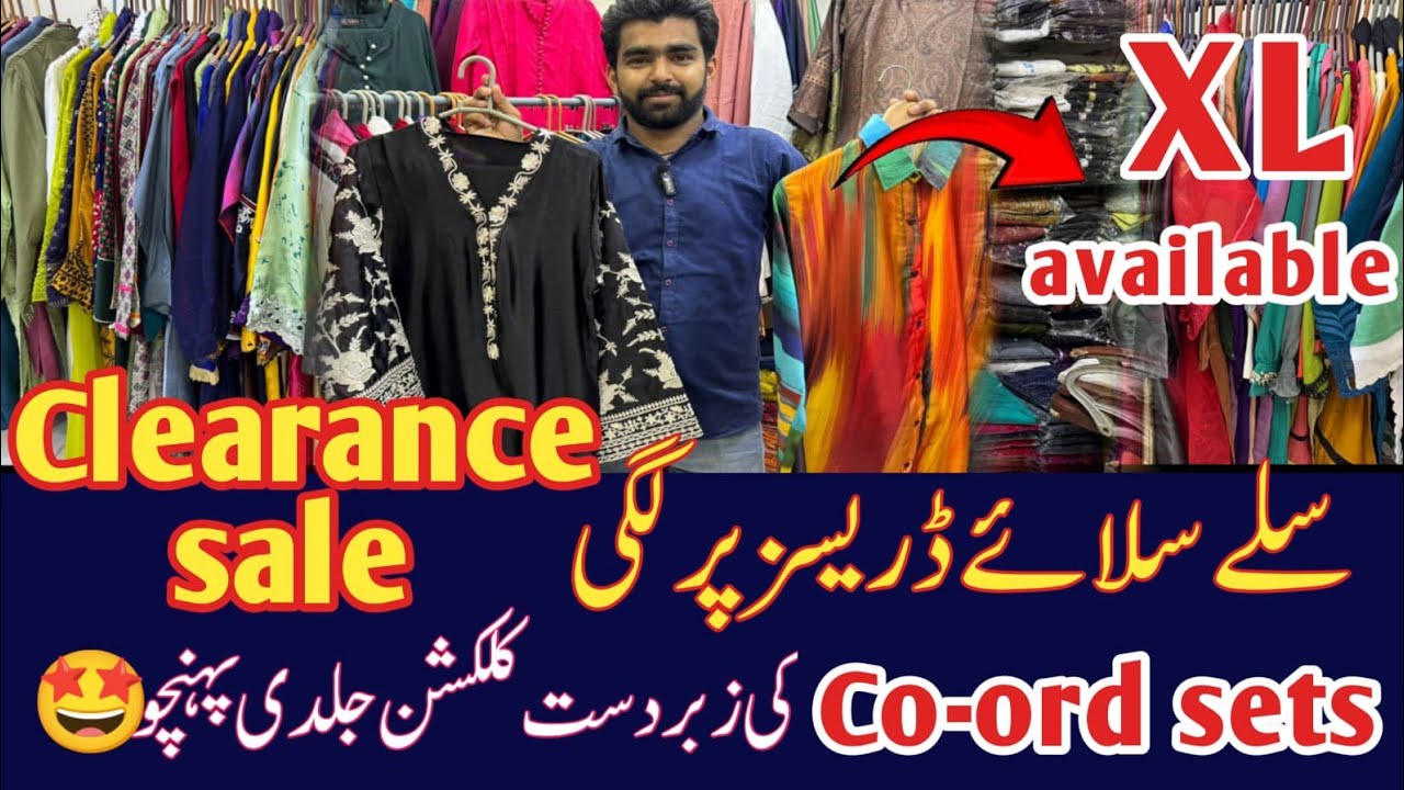 Clearance sale on Stitched suit | Silk Co-ord sets | Chiffon dress  | Hand Embroidered suit 