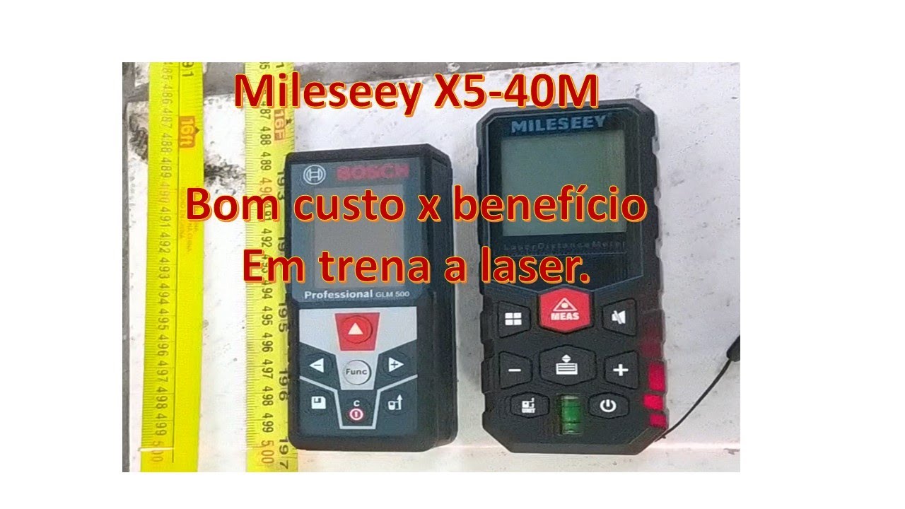 Trena a laser MILESSEY X5-40M. Será que é tão precisa quanto uma Bosch?