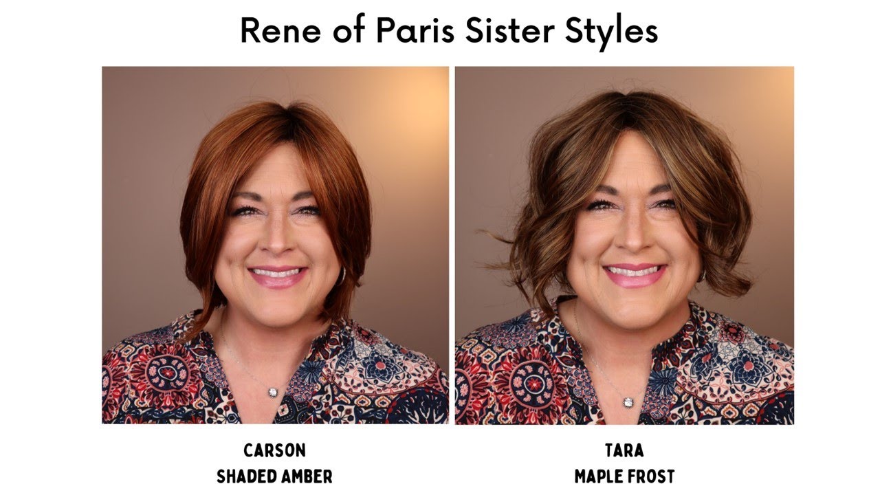 RENE OF PARIS SISTER STYLE COMPARISON | Tara and Carson | Straight and curly bobs!!