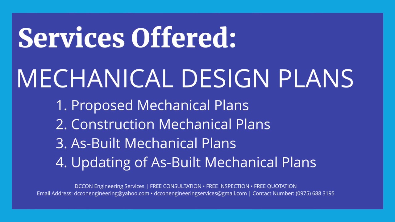 MECHANICAL WORKS - DCCON ENGINEERING SERVICES