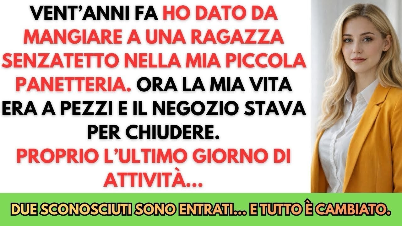 Vent’anni fa ho sfamato una ragazza senzatetto  L’ultimo giorno del mio negozio, tutto è cambiato