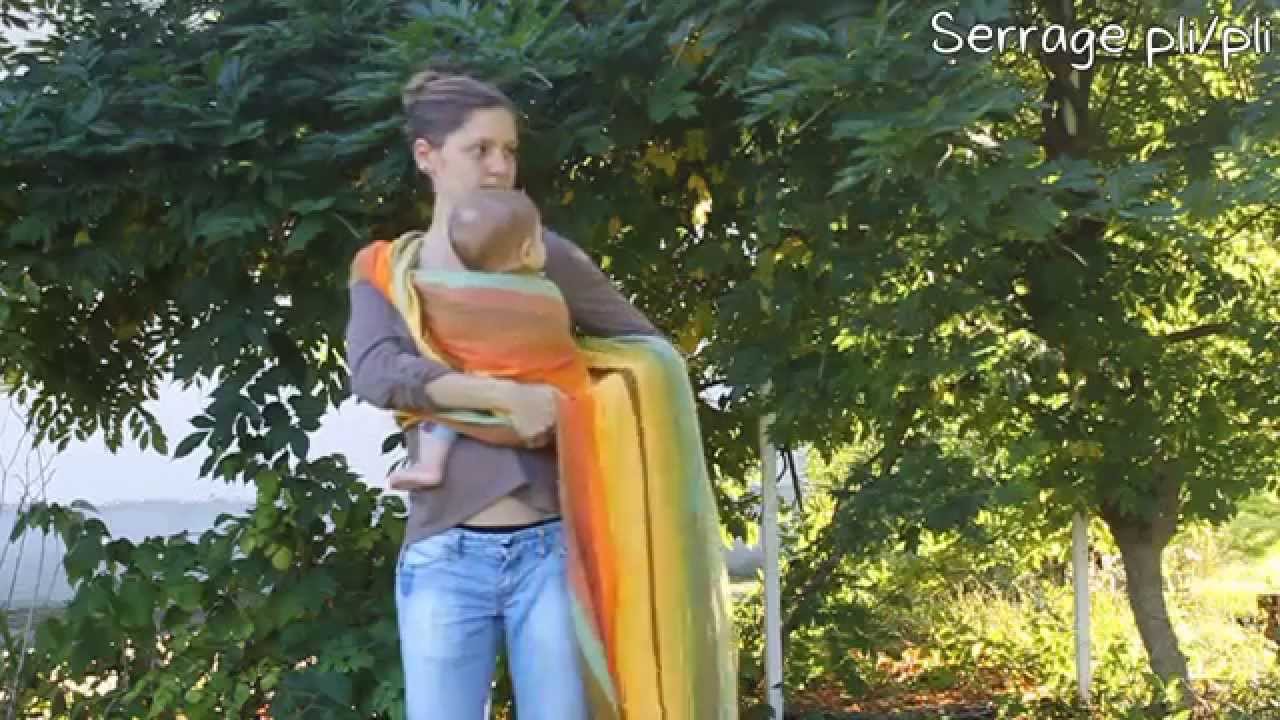 Kangourou hanche en écharpe tissée