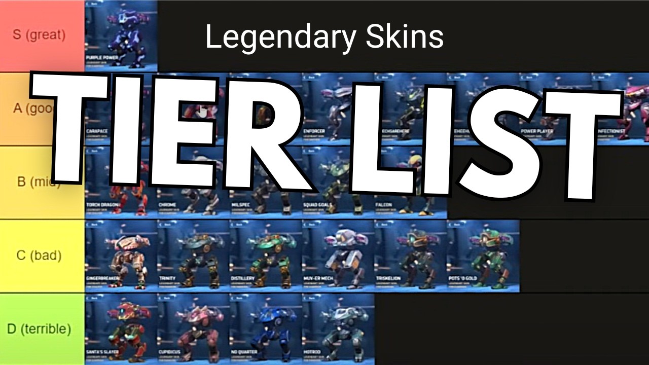 Legendary Skins Tier List (New Skins Revealed! 👀) - Mech Arena