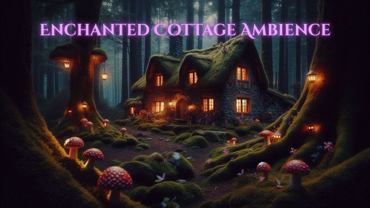 Enchanted Cottage in the Woods 🌿 Cozy Fantasy Cottagecore Ambience | Relaxing Music