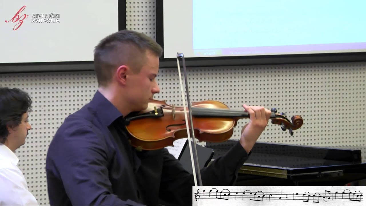 Ivan Zajc: Sjetna pjesma - Maksimilijan Vučinović, violina / Bistrički ZVUKOLIK 2014.