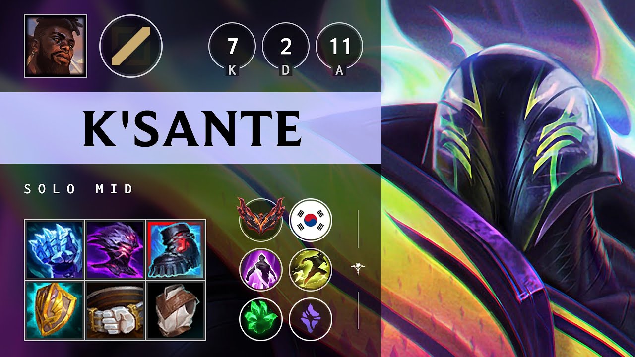 K'Sante Mid vs Talon: Rampage - KR Grandmaster Patch 25.S1.1