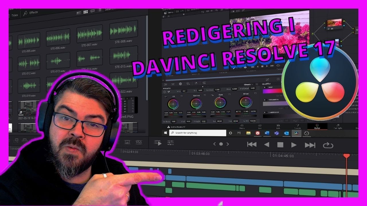 Hvordan redigere man en Youtube video?? DaVinci Resolve 17 dansk