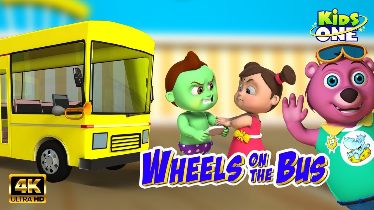 Wheels on the bus | Nursery Rhymes For Babies | Kids songs | English Rhymes | Baby Songs | Kidsone