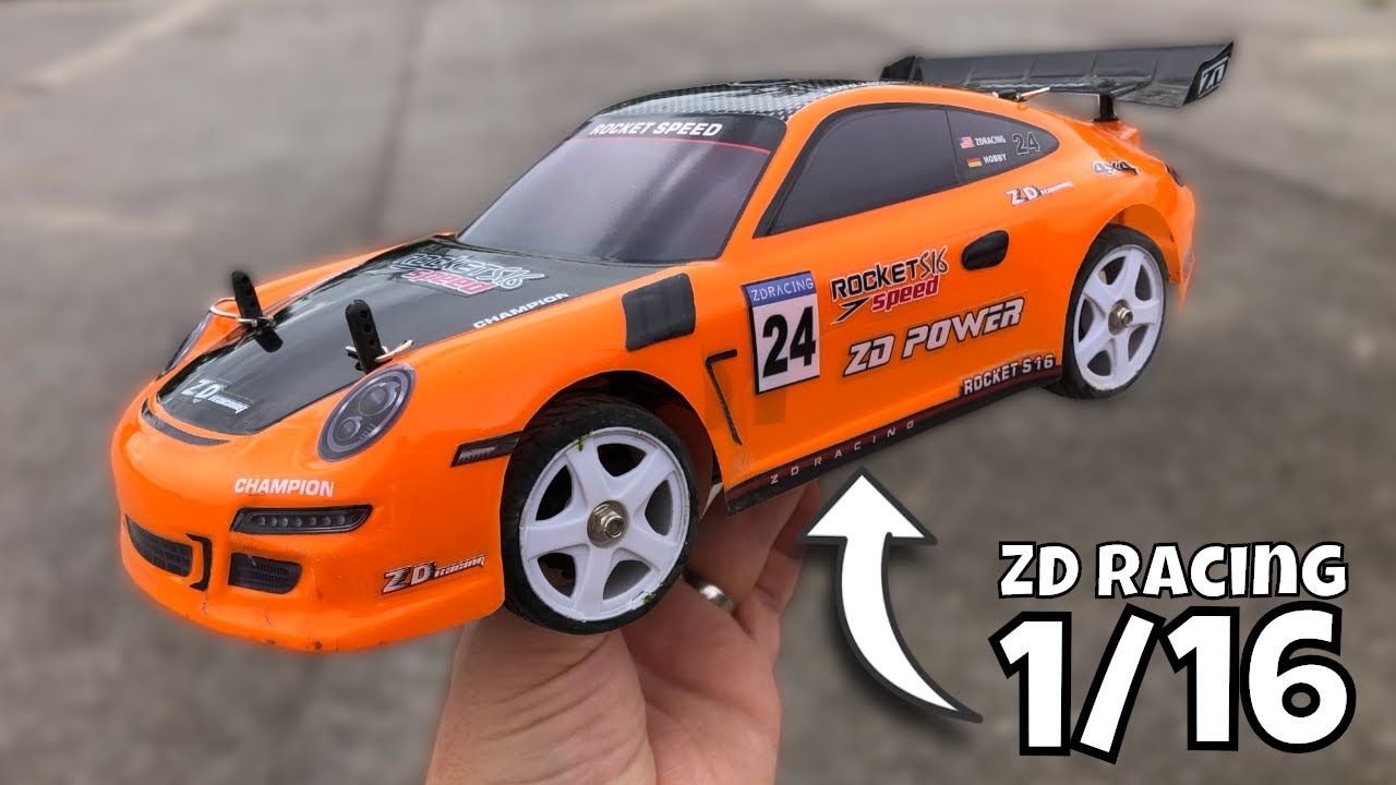 This $77 'Mini' Porsche 911 RC Car is awesome! 1/16 ZD Racing S16 Rocket