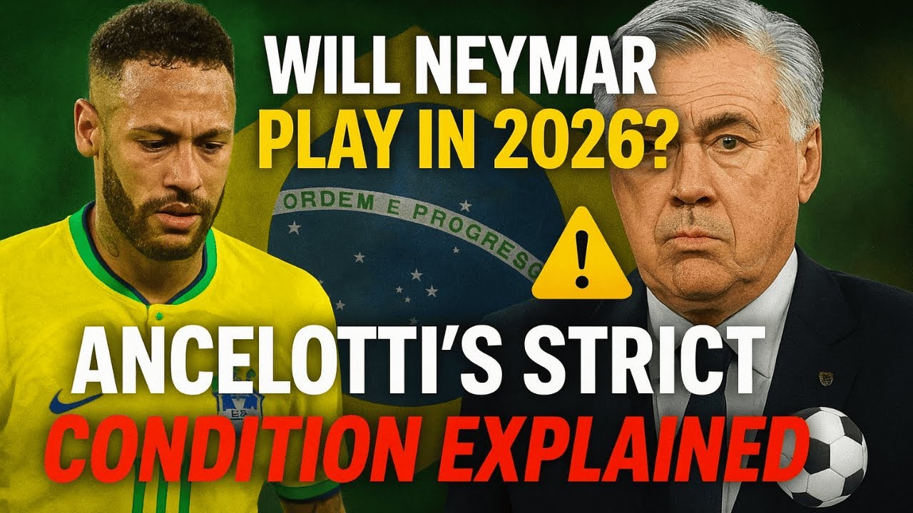 What Condition Did Carlo Ancelotti Give Neymar to Play in the 2026 World Cup?