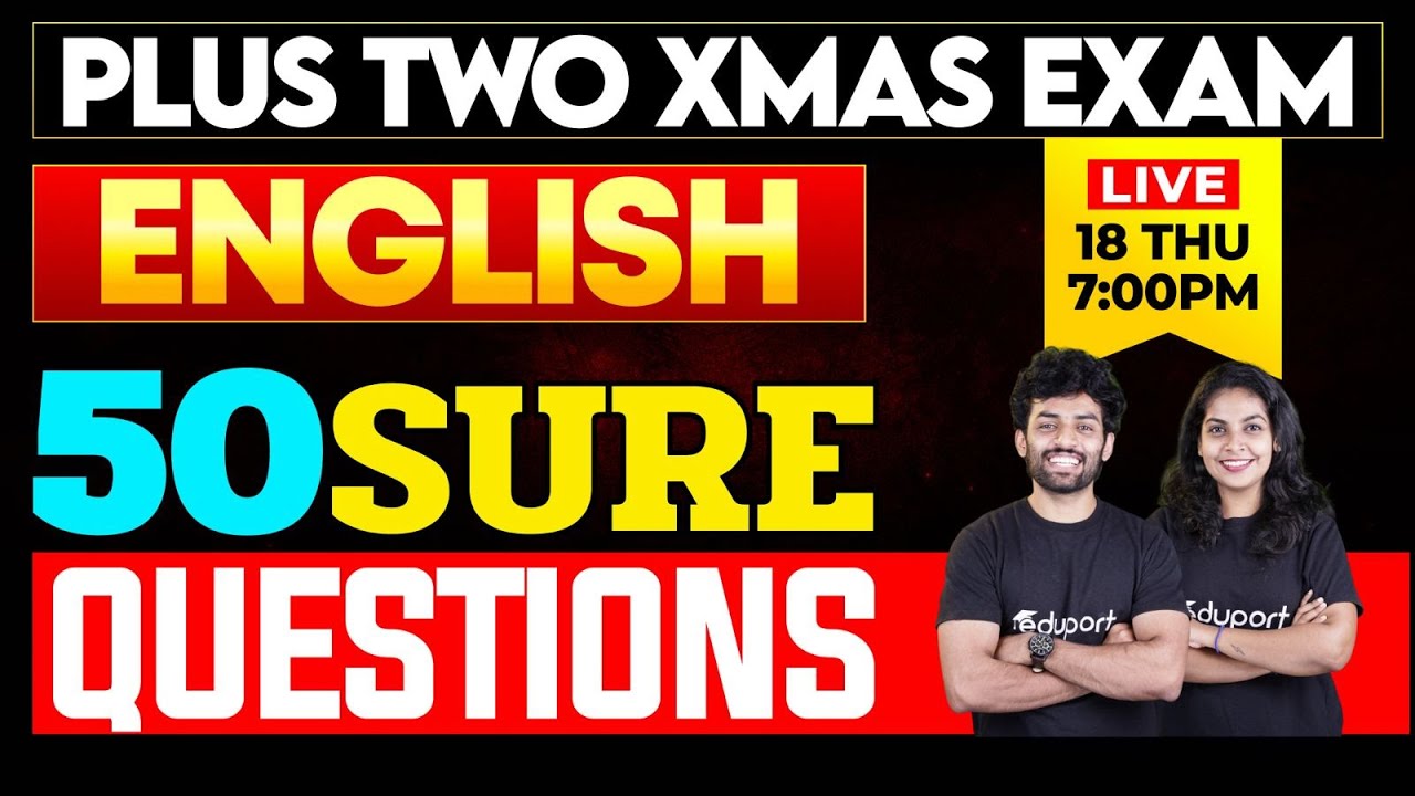 Plus Two English Super 50 | Eduport Plus Two