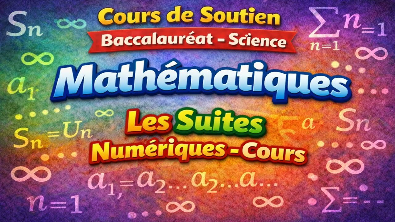 Les Suites Numériques Cours Baccalauréat Sciences PC & SVT