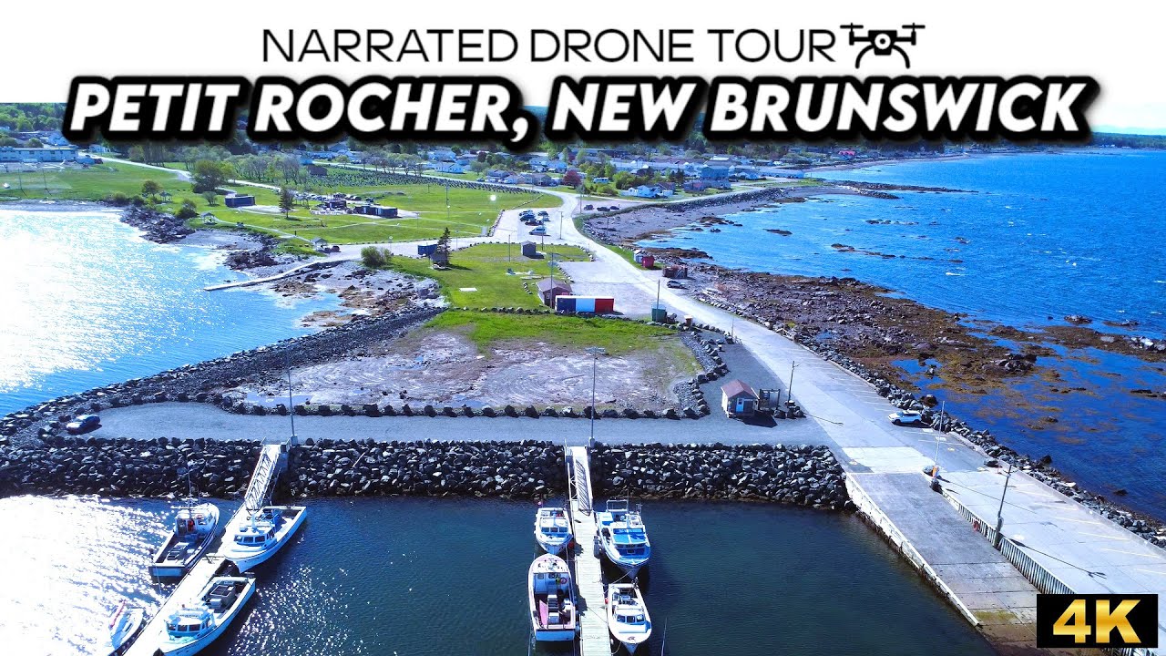 🏞️ Stunning 4K Drone Footage Over Petit Rocher, New Brunswick | Discover Coastal Charm! 🚁