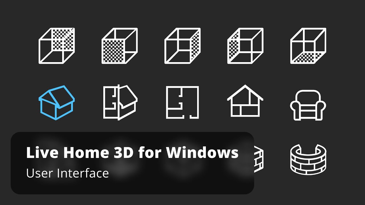 Пользовательский интерфейс Live Home 3D Windows