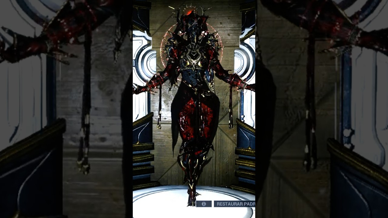FashionFrame Valkyr Prime Blood Queen - #shorts  #warframe #warframeshorts #fashionframe  #wonka